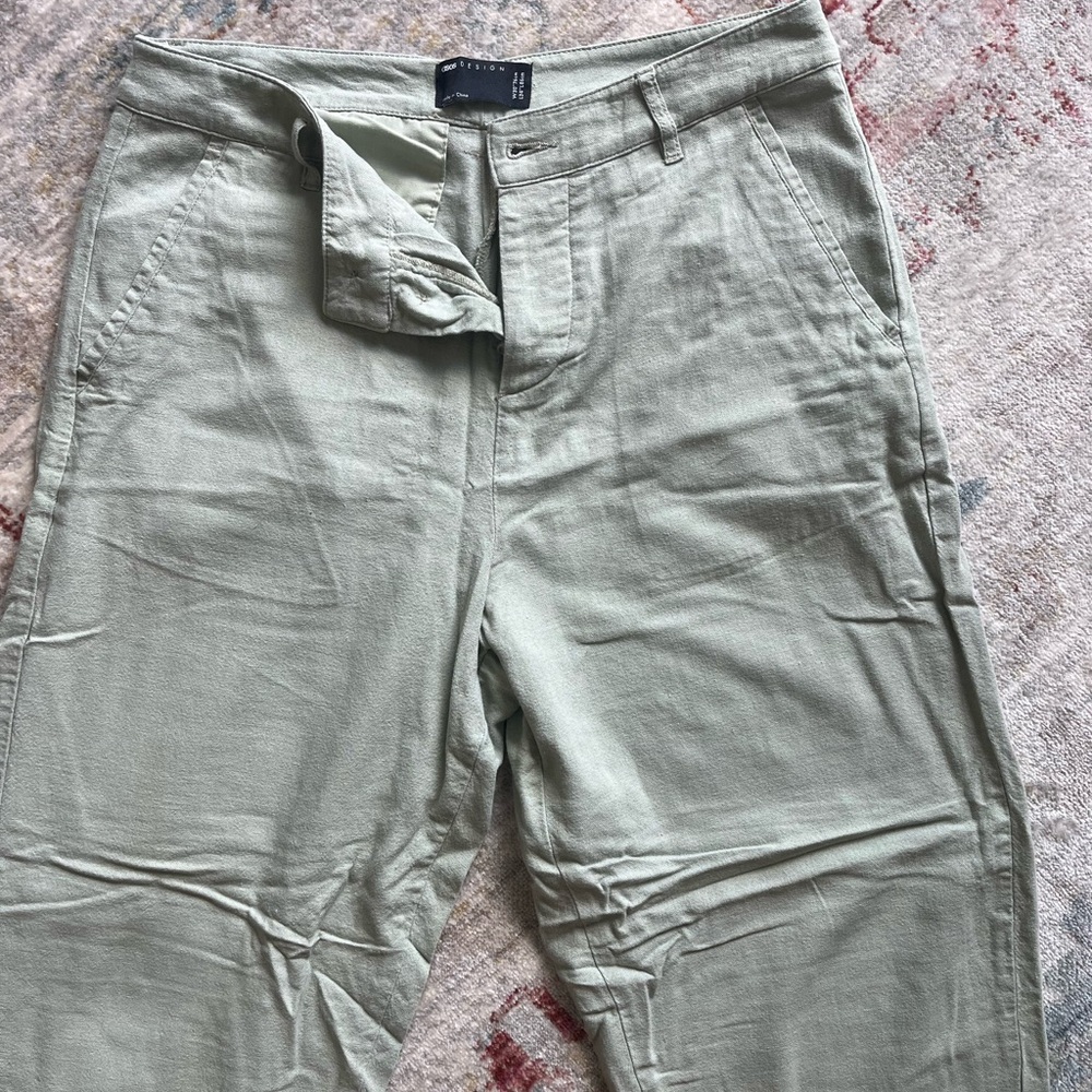 ASOS Sage Green Flowy Pants
